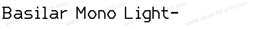 Basilar Mono Light字体转换